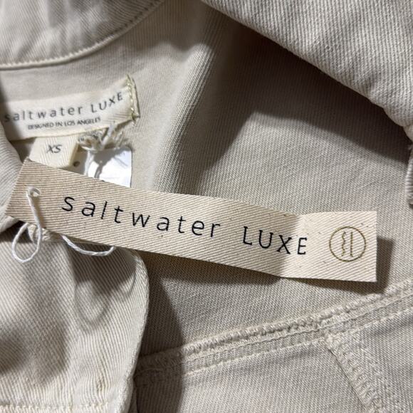 Saltwater Luxe women’s size XS long sleeve button up Rowan jacket bone color NWT - Picture 12 of 15
